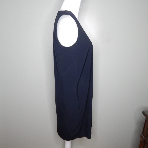 everlane women v neck weave dress sz 0 black - Picture 3 of 4